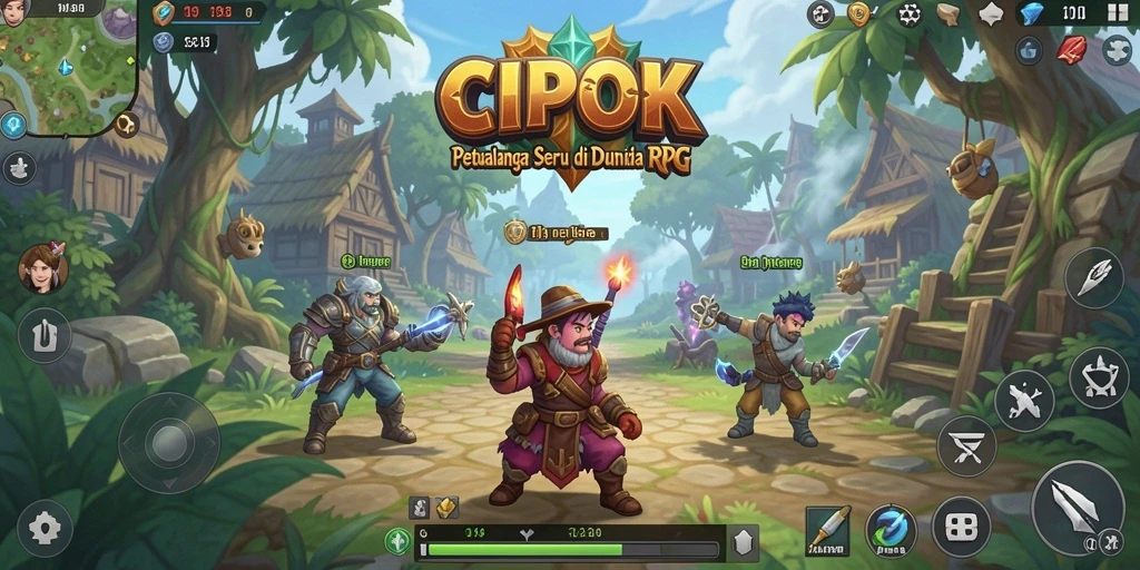 Tampilan gameplay seru dan menantang di CIPOK.