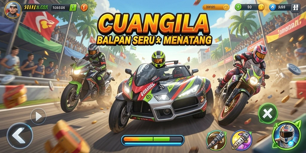 Gameplay seru dan menegangkan dalam CUANGILA.