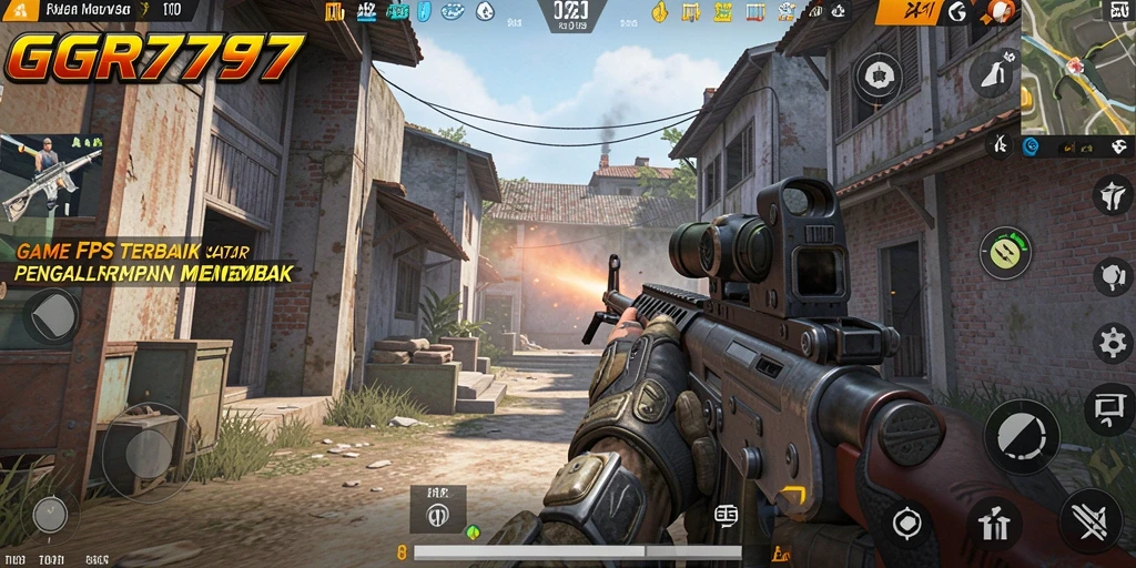 Tampilan gameplay GGR7777 dengan aksi menembak yang cepat dan mendebarkan.