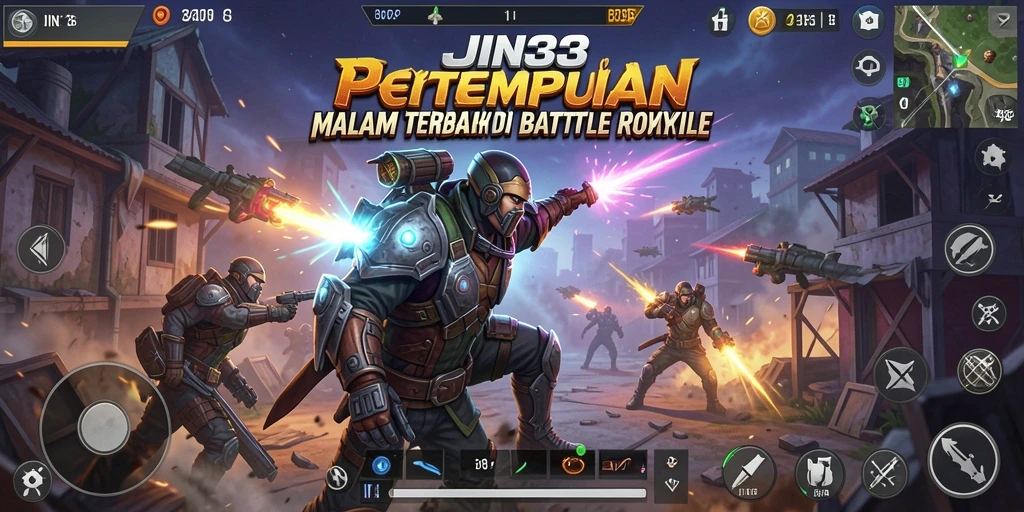 Screenshot gameplay epic dari JIN33 Battle Royale.