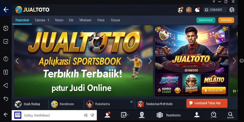 Screenshot JUALTOTO menampilkan berbagai pilihan taruhan olahraga yang menarik.