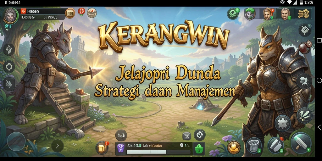 Tangkapan layar gameplay KERANGWIN, tunjukkan aksi strategi yang mendebarkan.