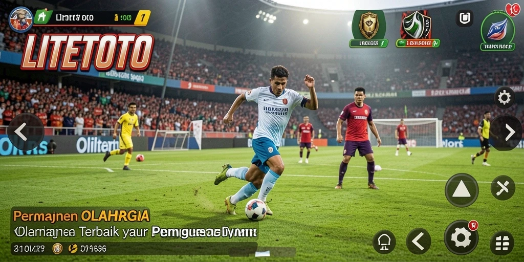Screenshot gameplay LITETOTO yang menampilkan aksi olahraga mendebarkan.