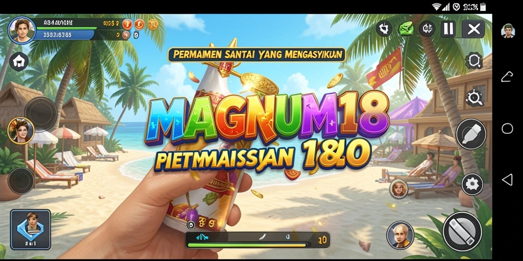 Tampilan gameplay MAGNUM188 yang menarik dan penuh warna.