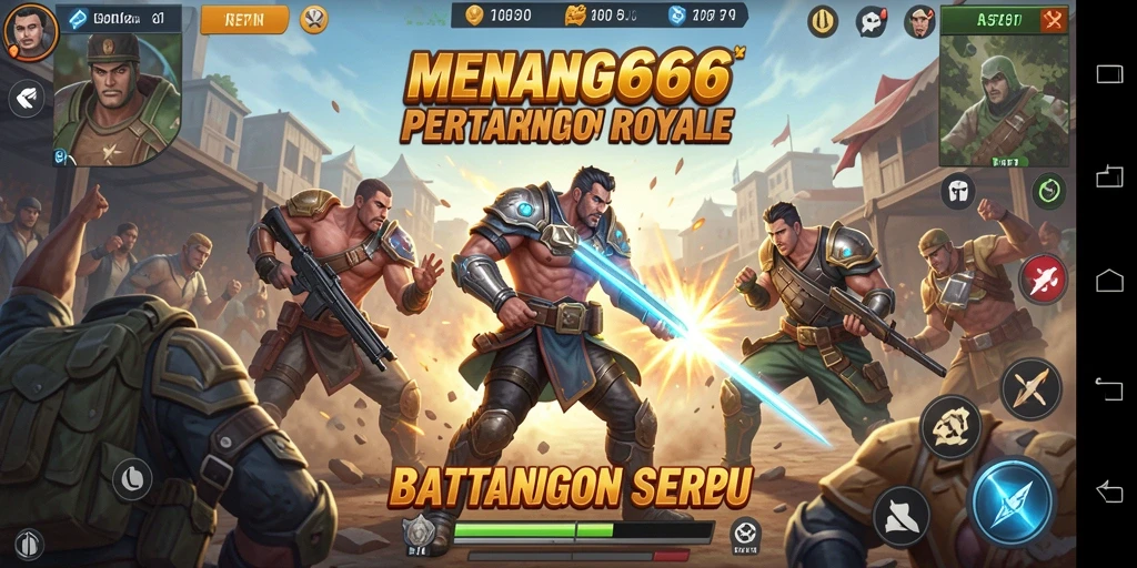 Gameplay MENANG666 yang mendebarkan dalam suasana Battle Royale.