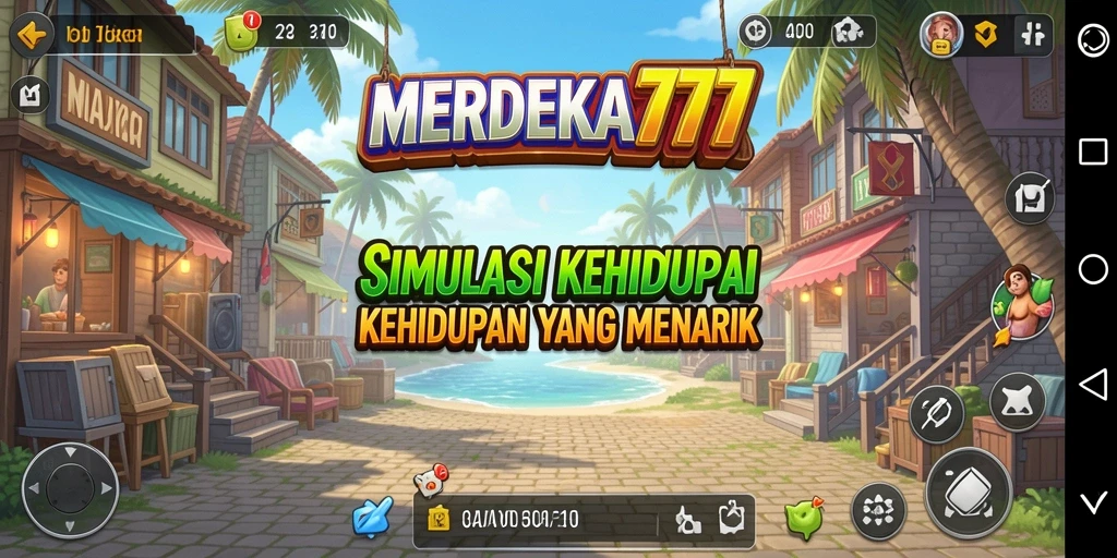 Tangkapan layar gameplay MERDEKA777 menampilkan interaksi kehidupan virtual yang menarik.