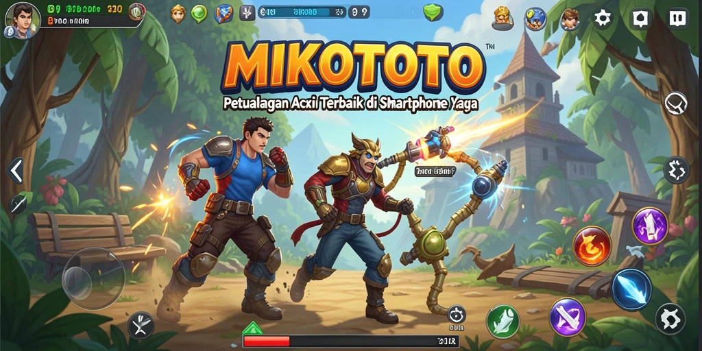 Tampilan epik dari gameplay aksi MIKOTOTO yang mendebarkan.