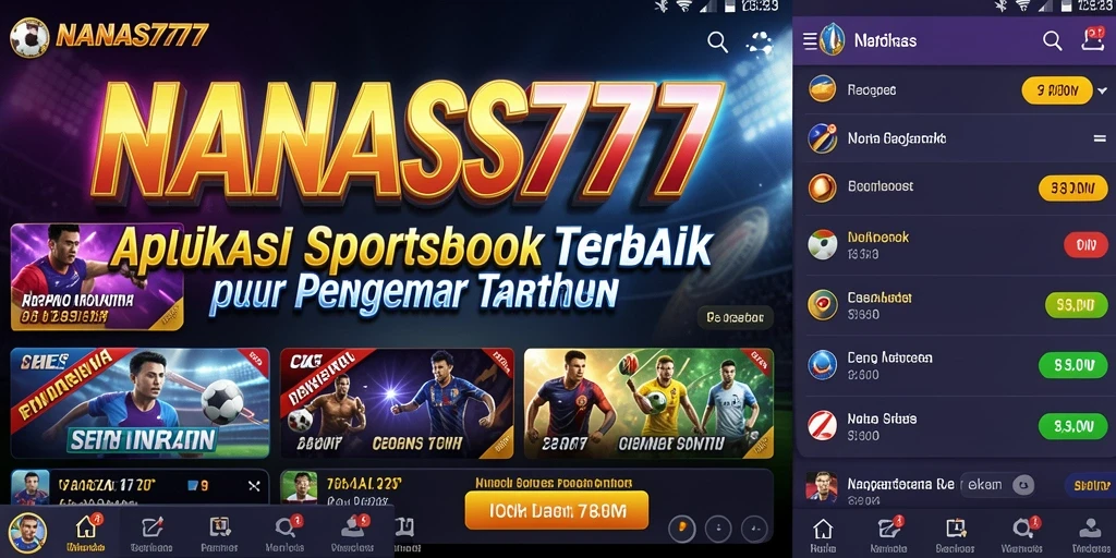 Tampilan menarik dari aplikasi NANAS777 saat melakukan taruhan.