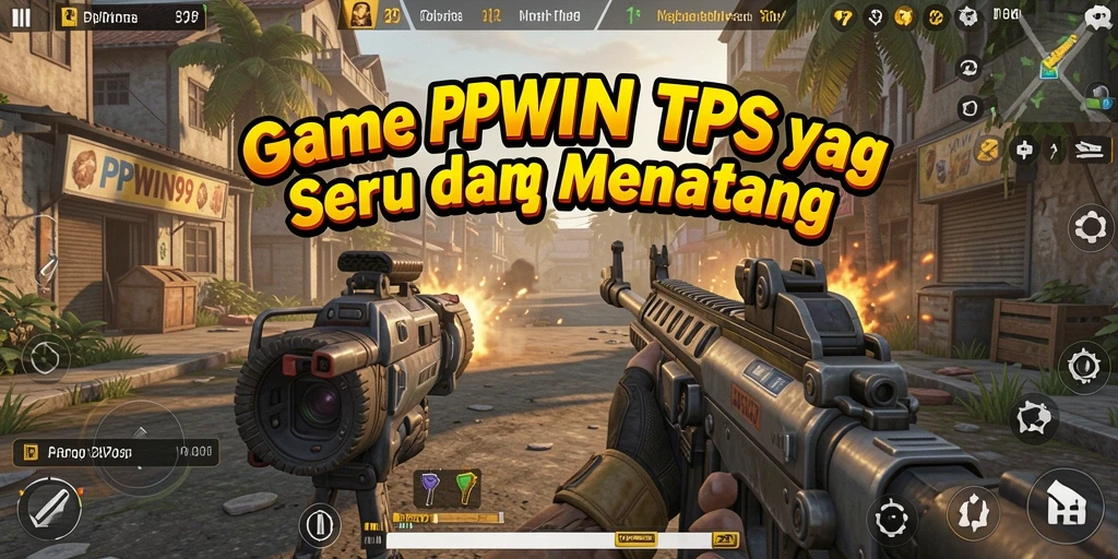 Screenshot utama PPWIN99 menampilkan aksi gameplay TPS yang mendebarkan.