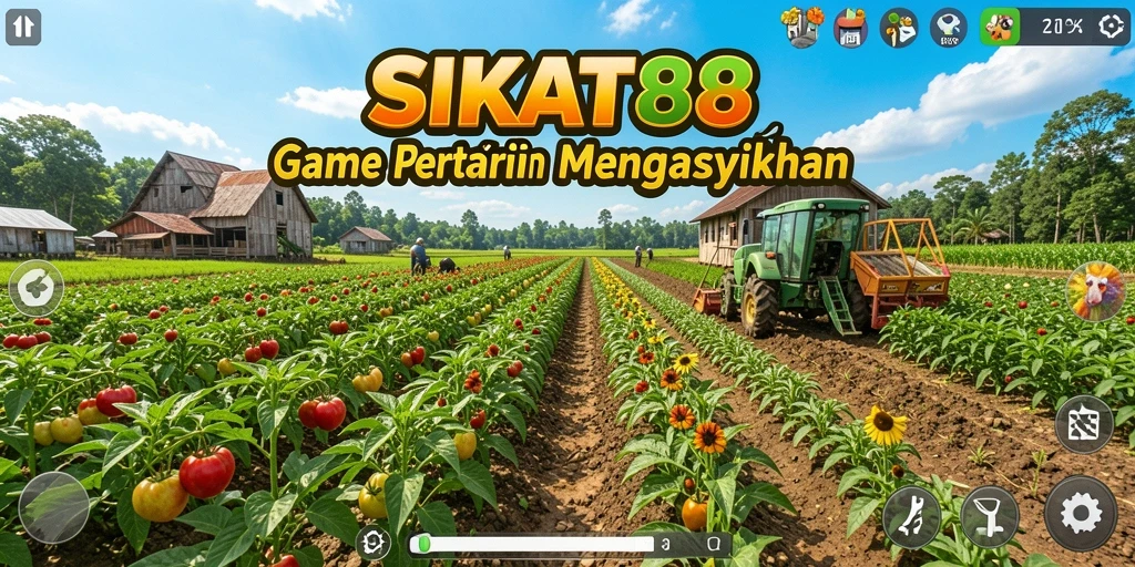 Tampilan gameplay pertanian di SIKAT88 yang menarik dan interaktif.