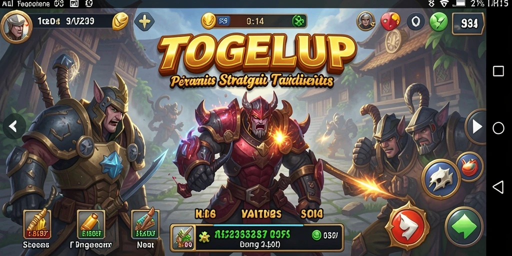 Tangkapan layar TOGELUP menampilkan aksi strategi yang mendebarkan.