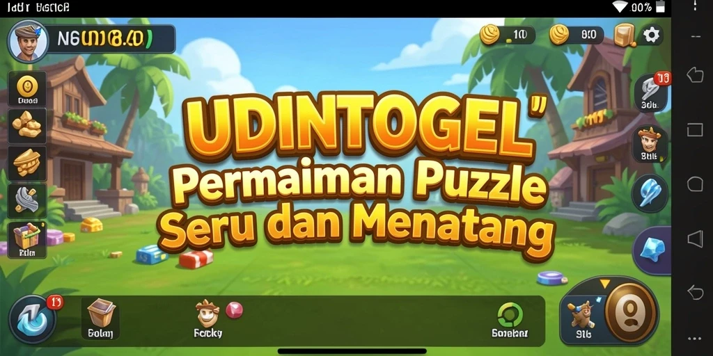 Screenshot utama menampilkan gameplay <strong>UDINTOGEL</strong> yang seru dan menantang.