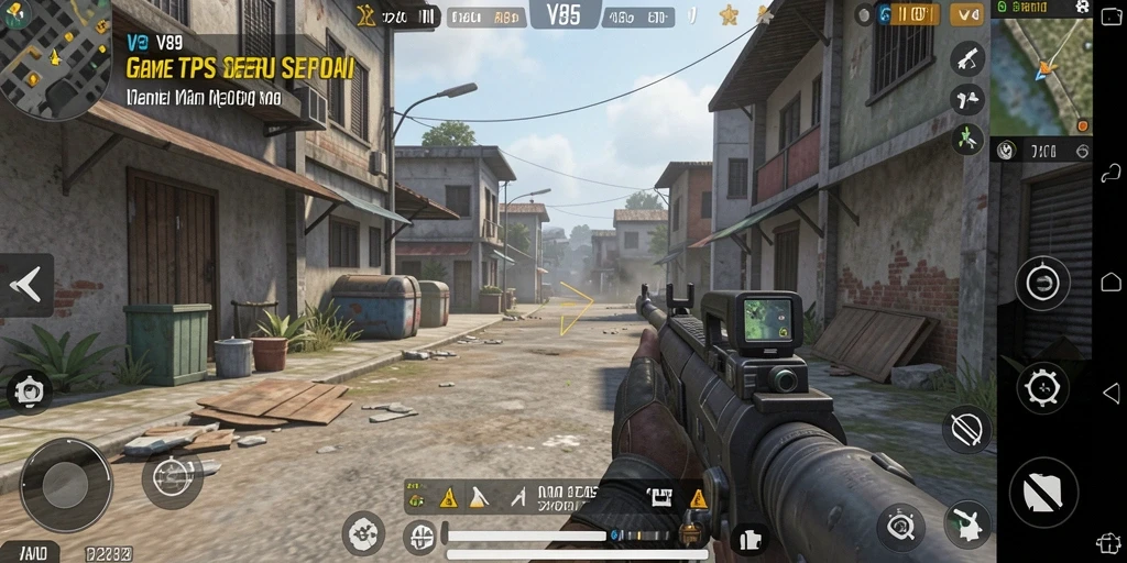 Gameplay V89 yang intens dalam pertempuran TPS.