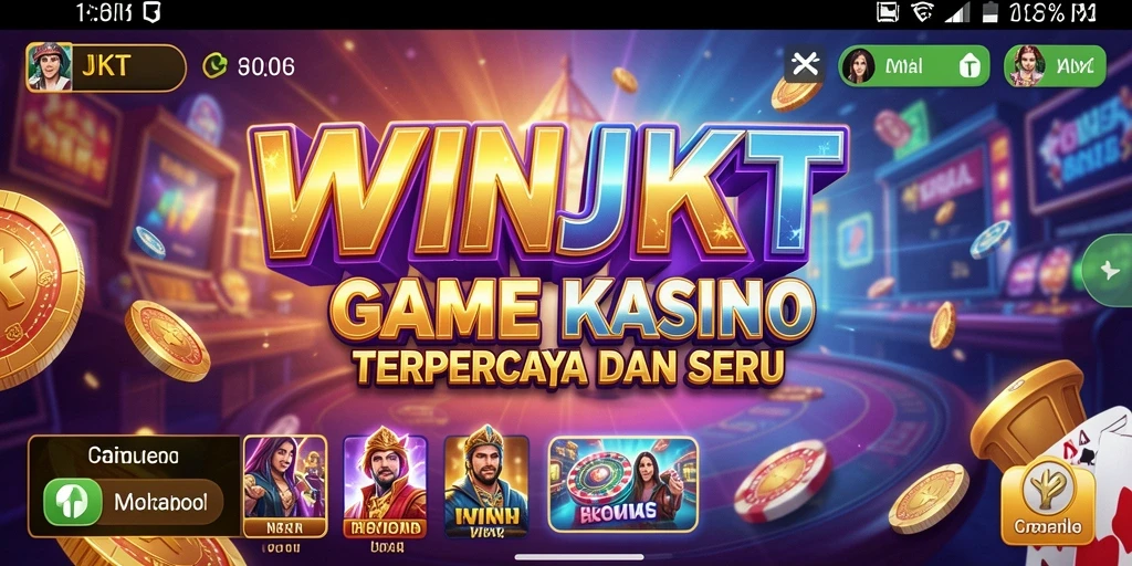 Tampilan menarik dari gameplay Kasino di WINJKT.